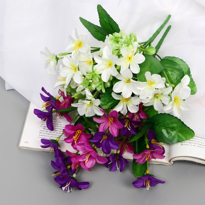 Букет искусственный «Мелкоцвет галант», 4×27 см, МИКС