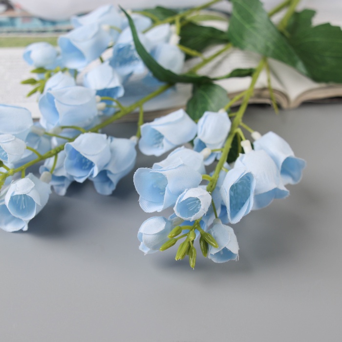 Цветы искусственные «Наперстянка садовая», h=68 см, голубые