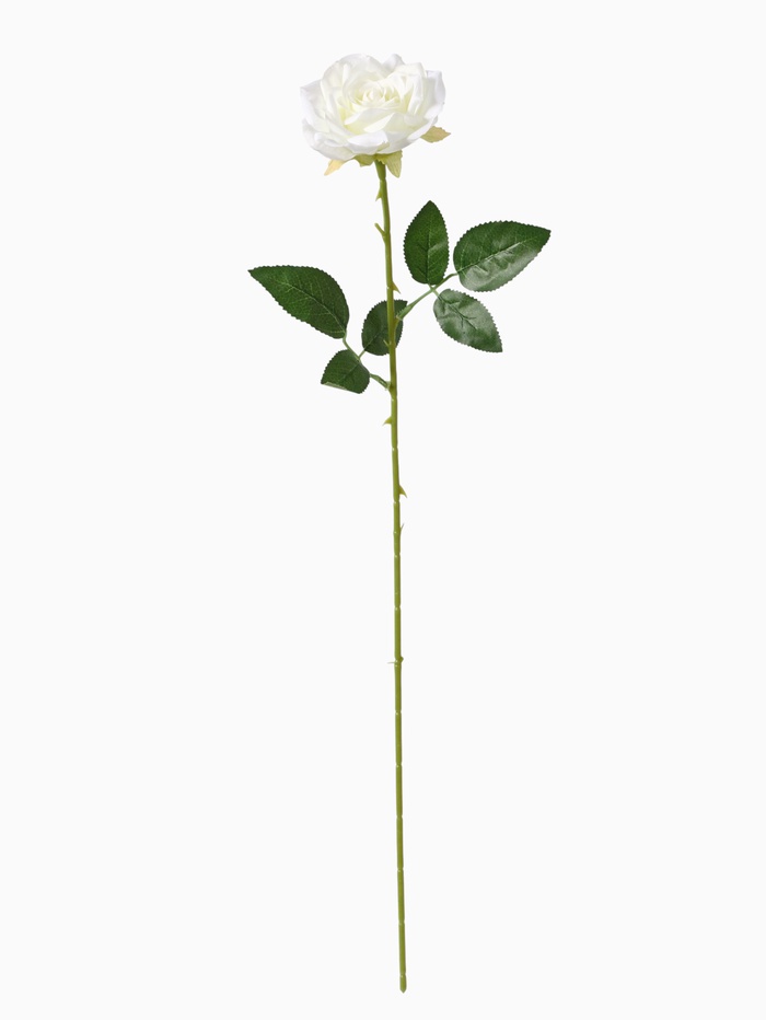 Цветы искусственные «Роза Гран При», 8×56 см, белые