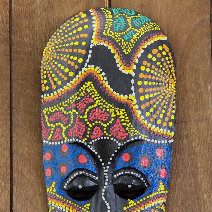 Маска «Краски», 3×12×30 см, дерево албезия