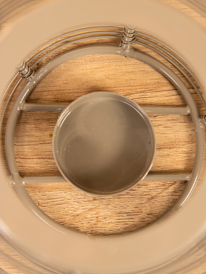 Подсвечник фонарь, 14.5×14.5×13.5 см, для свечи 4 см, металл, серый