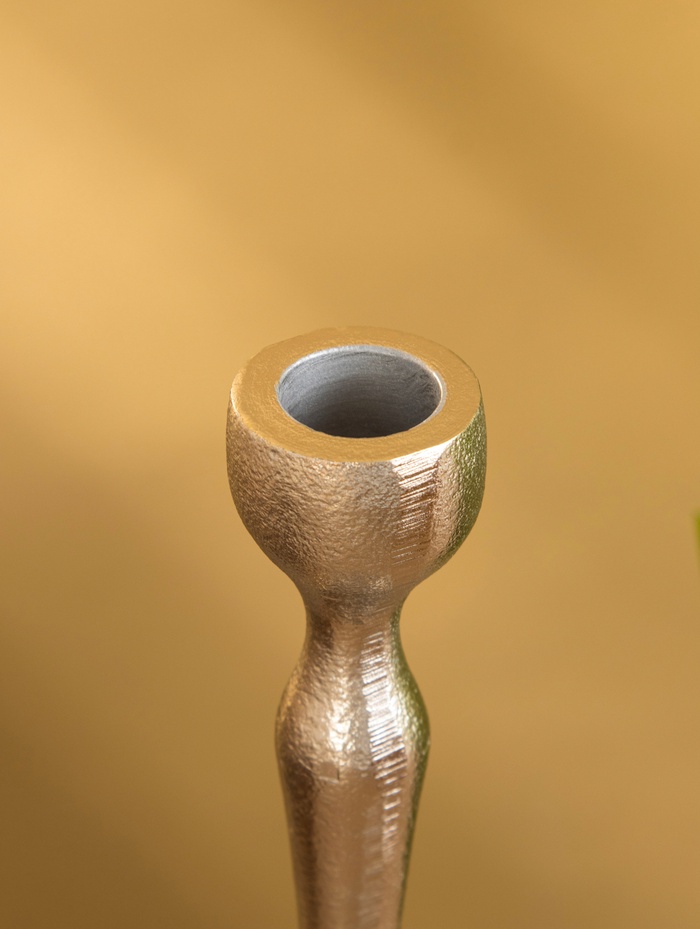 Подсвечник «Иней», 16 см, алюминий, серебро