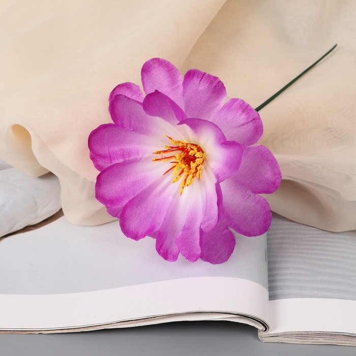 Цветы искусственные «Одиночка криспа», h=20 см, d=11 см, сиреневые