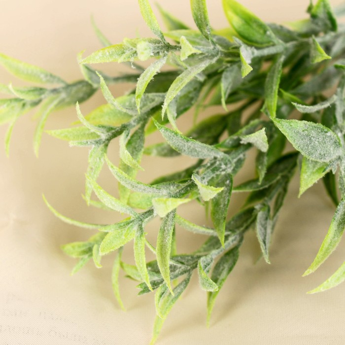 Букет искусственный «Листочки с напылением», h=18 см