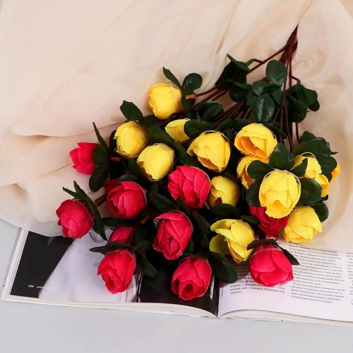 Букет искусственный «Пион Тереза», 3.5×32 см, МИКС