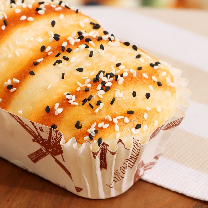 Муляж с магнитом «Булочка с кунжутом», 10×6×5 см