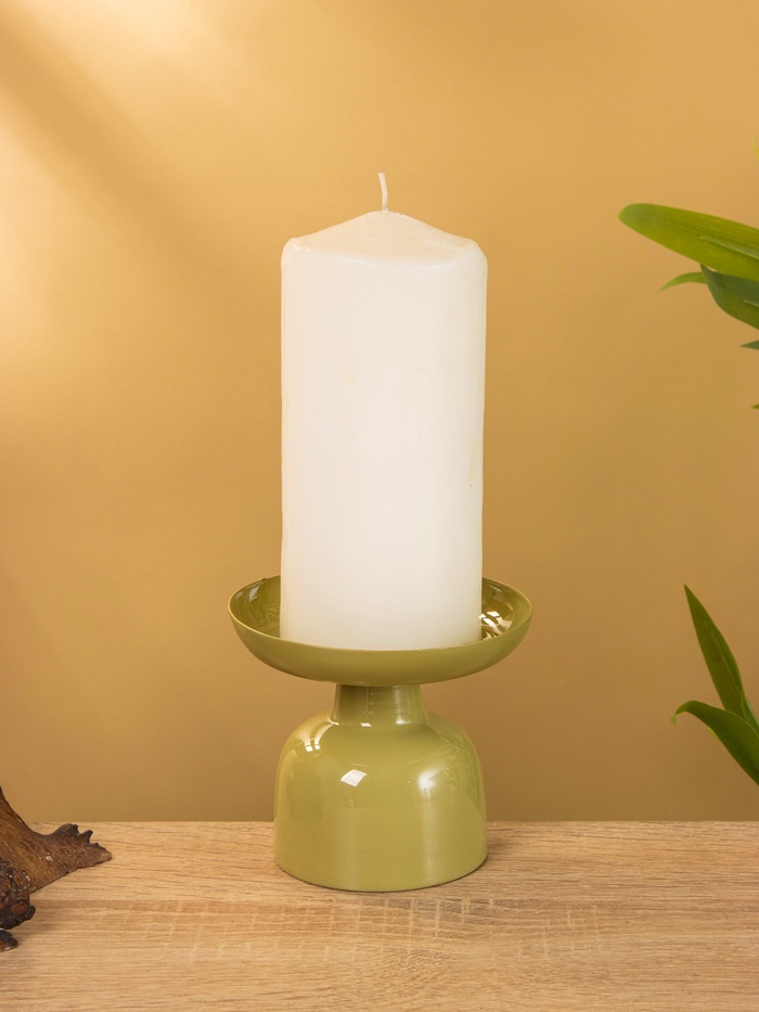 Подсвечник на 1 свечу «Олива», 10×10×9 см, глянцевый