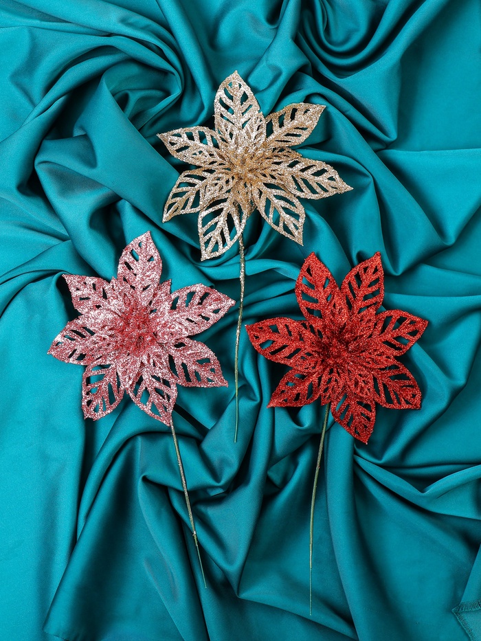 Цветы искусственные «Перелив», большой резной, 14×20 см, МИКС