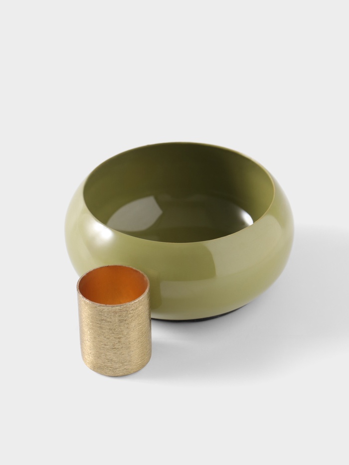 Подсвечник на 1 свечу на магнитах «Авокадо», 7.5×7.5×3.5 см