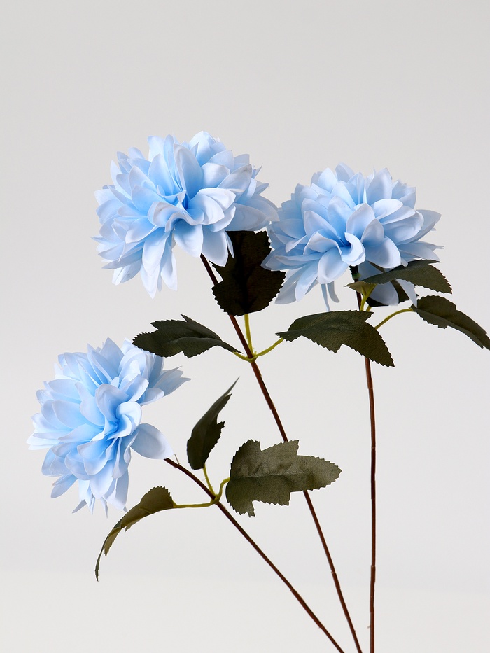 Цветы искусственные «Георгин садовый», 9×60 см, голубые