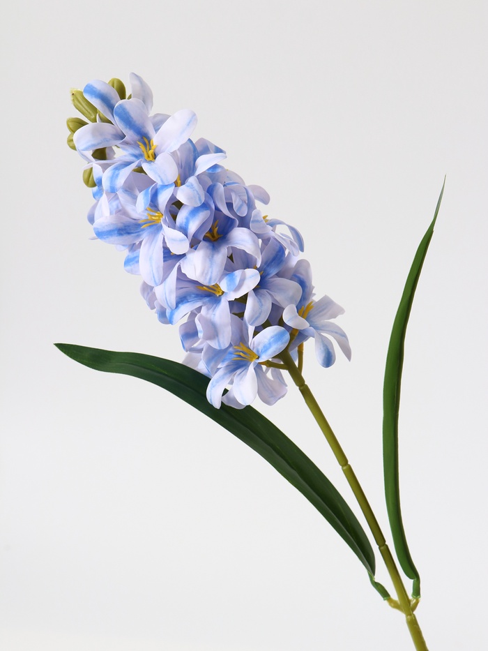 Цветы искусственные «Гиацинт галант», 66×5 см, бело-голубые