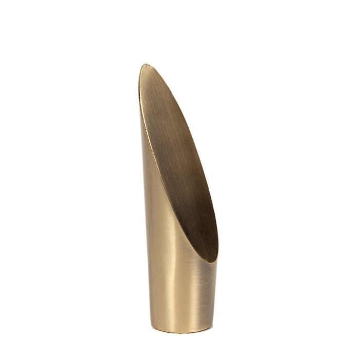 Наконечник «Срез», 2 шт., d=16 мм, цвет старое золото