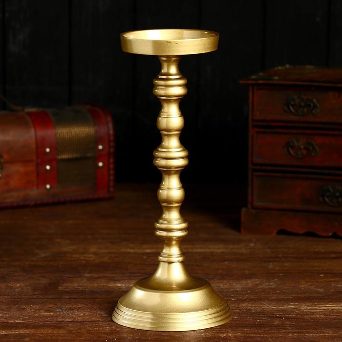 Подсвечник «Анселл», 12×12×28 см, алюминий