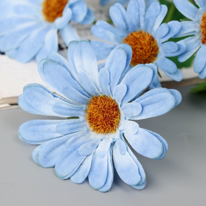 Цветы искусственные «Космея леди галант», 57×8 см, голубые