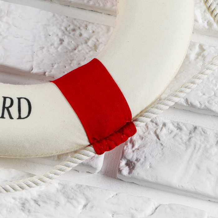 Декор настенный, панно спасательный круг с бечевкой Welcome aboard, 4×26×26 см, МИКС