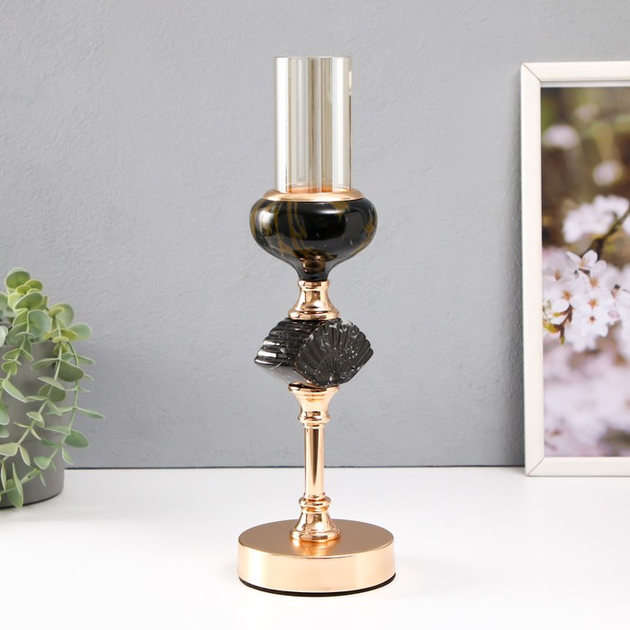 Подсвечник на 1 свечу «Лола», d=5 см, 10×10×33 см