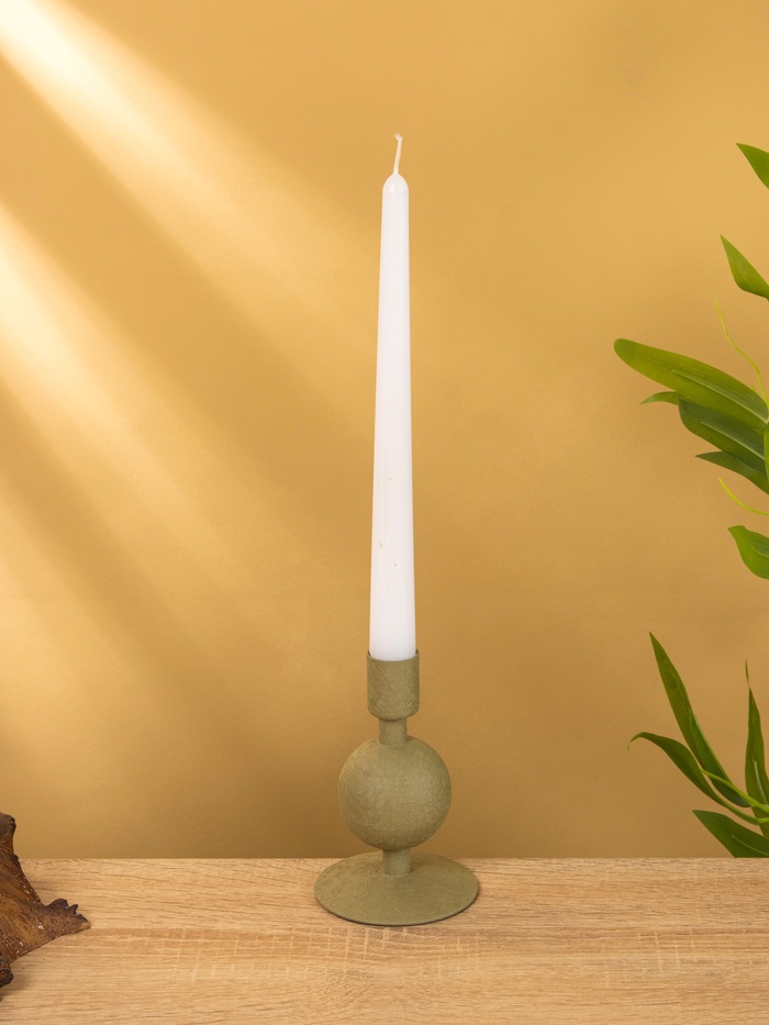 Подсвечник на 1 свечу «Кипарис», с 1 сферой, 7.5×7.5×11.5 см