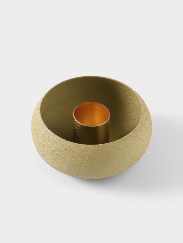 Подсвечник на 1 свечу на магнитах «Оливковый», 7.5×7.5×3.5 см
