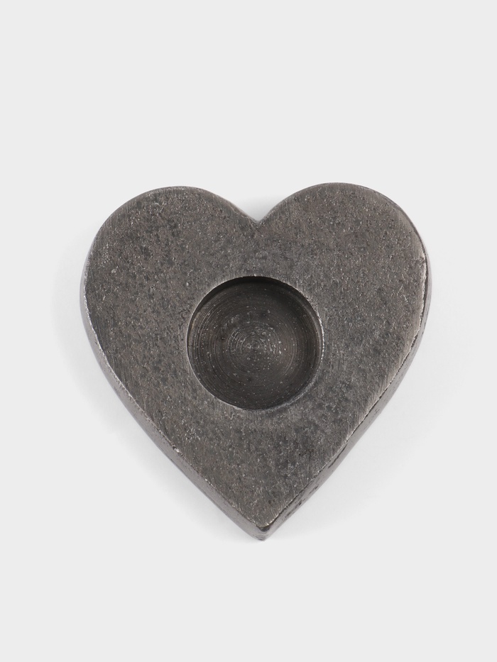 Подсвечник для чайной свечи «Сердце», 11×12×2 см, алюминий