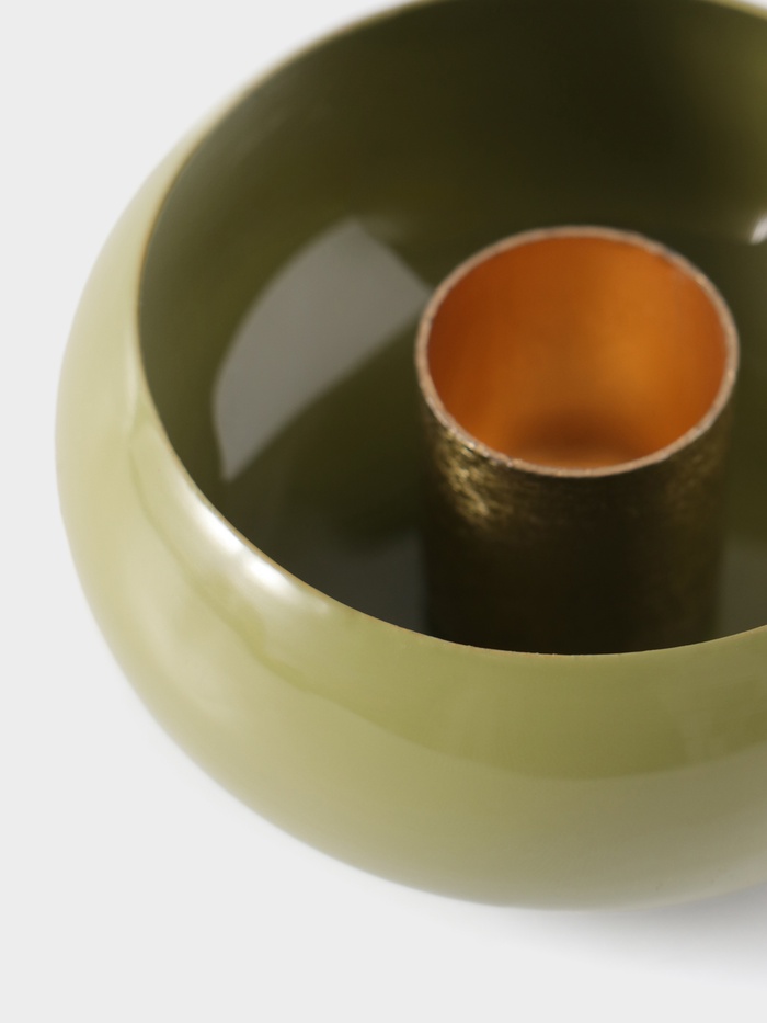 Подсвечник на 1 свечу на магнитах «Авокадо», 7.5×7.5×3.5 см