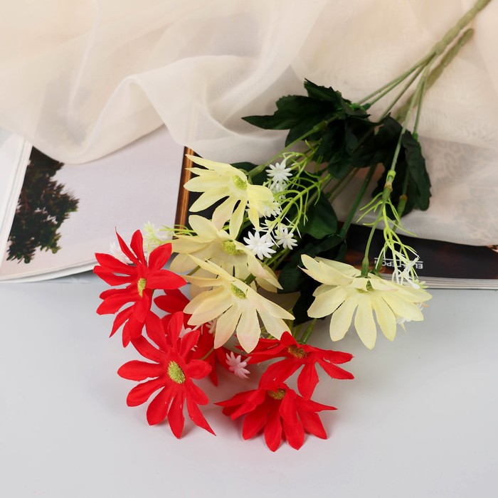 Букет искусственный «Хризантема мона лиза», 5×30 см, МИКС