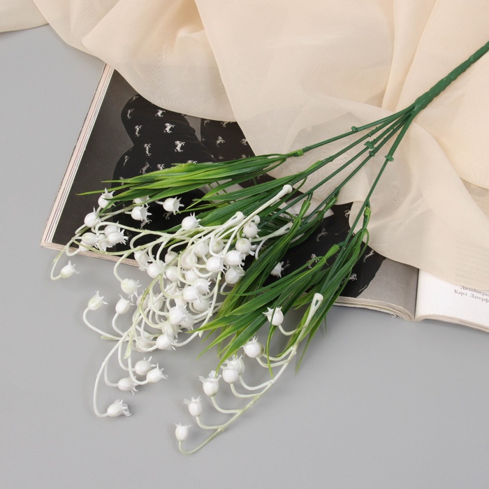 Букет искусственный «Ландыш майский», h=29 см, белый
