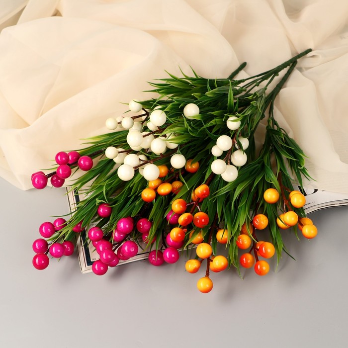 Букет искусственный «Шарики с зеленью», h=34 см, МИКС