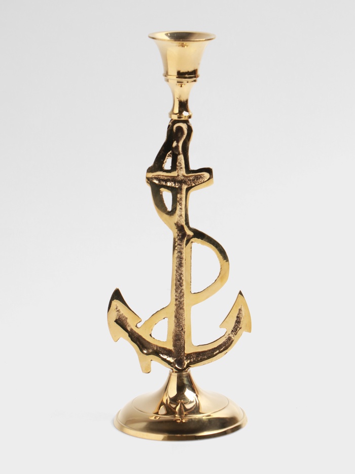 Подсвечник «Морской», 22 см, латунь