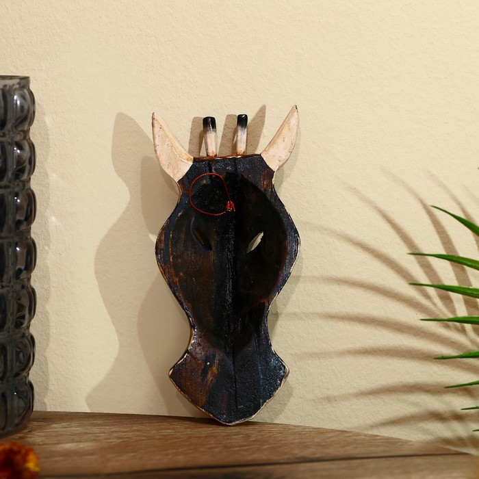 Маска «Жираф», 19×9×4 см, дерево албезия