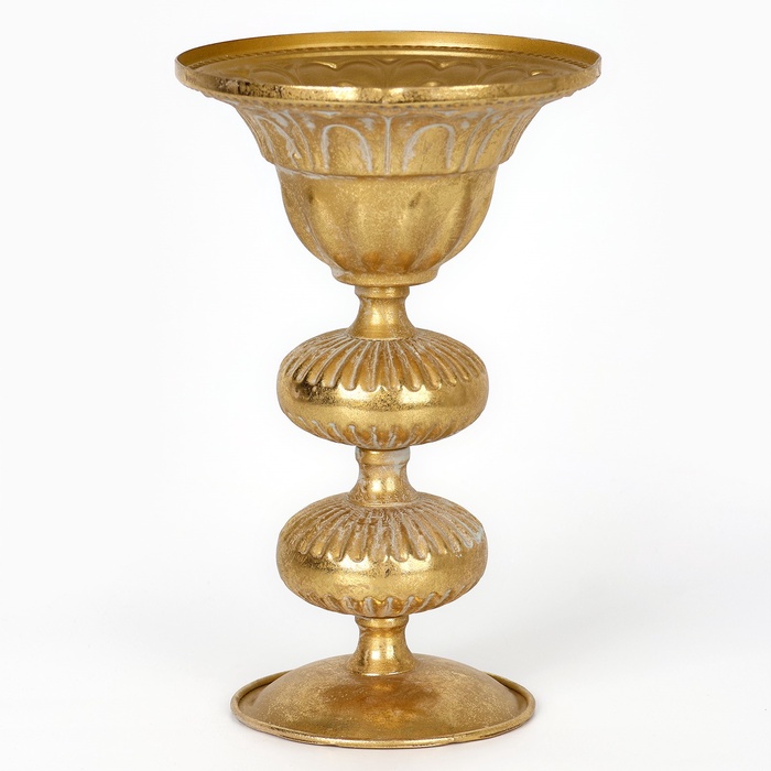 Подсвечник на 1 свечу «Ярусы», металл, 16×16×25 см