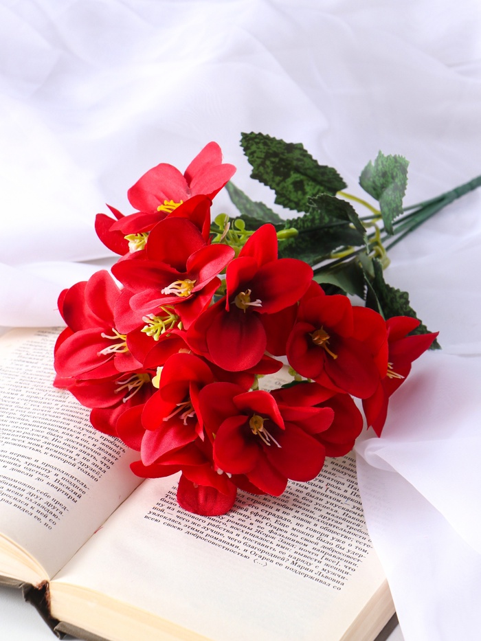 Букет искусственный «Нарцисс махровый», h=32 см, МИКС