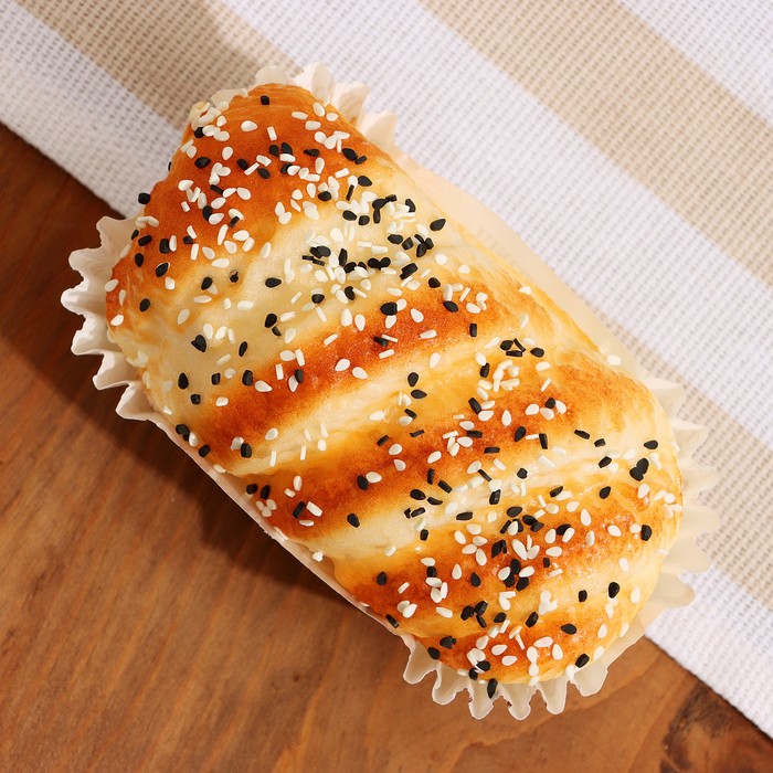 Муляж с магнитом «Булочка с кунжутом», 10×6×5 см