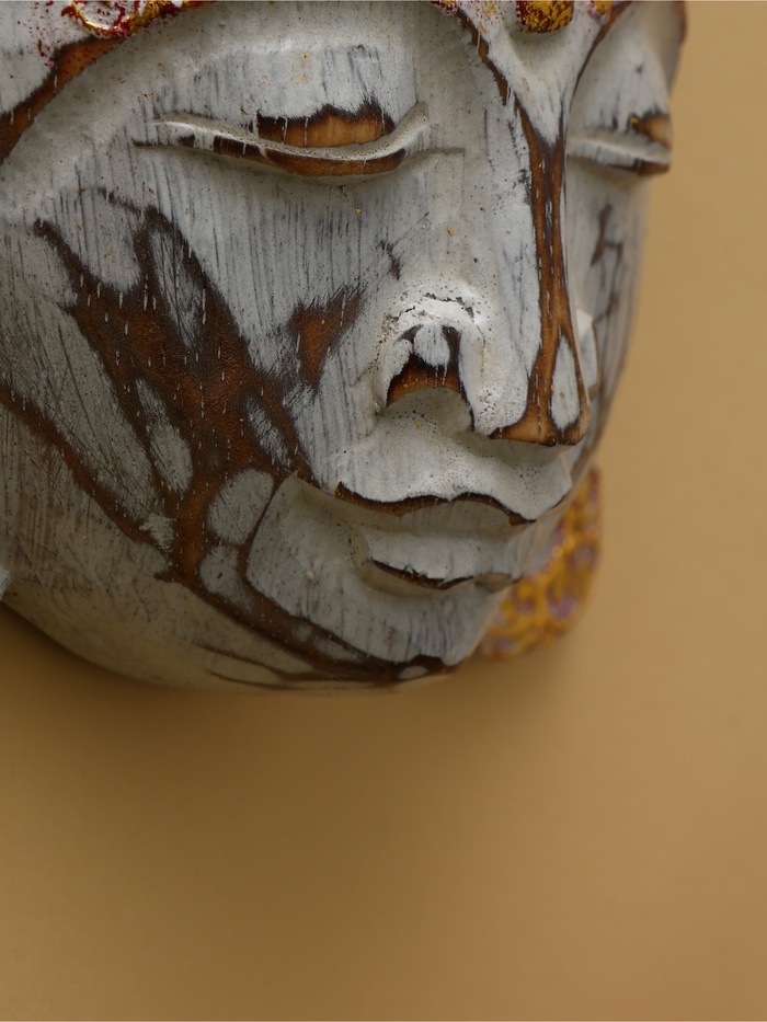 Сувенир «Голова Будды», 15 см, дерево албезия