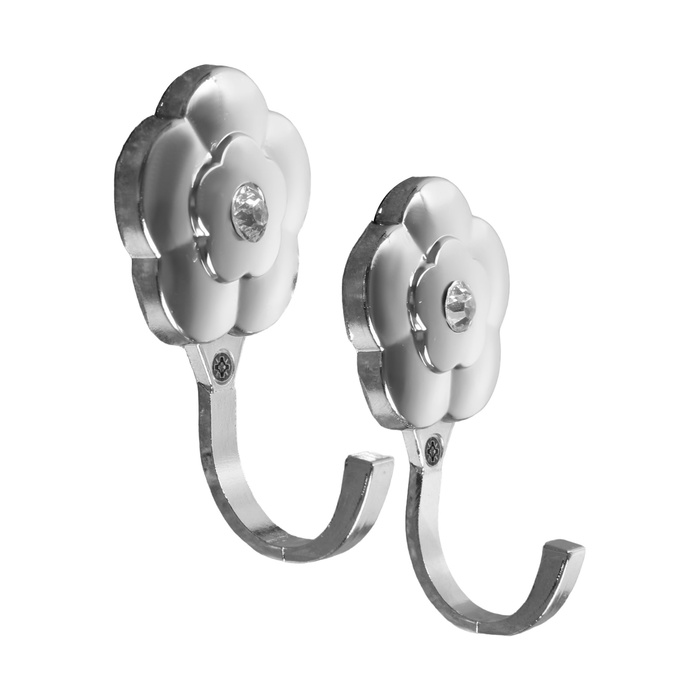 Держатель для штор однорожковый CAPPIO KC117, цвет хром, 2 шт.