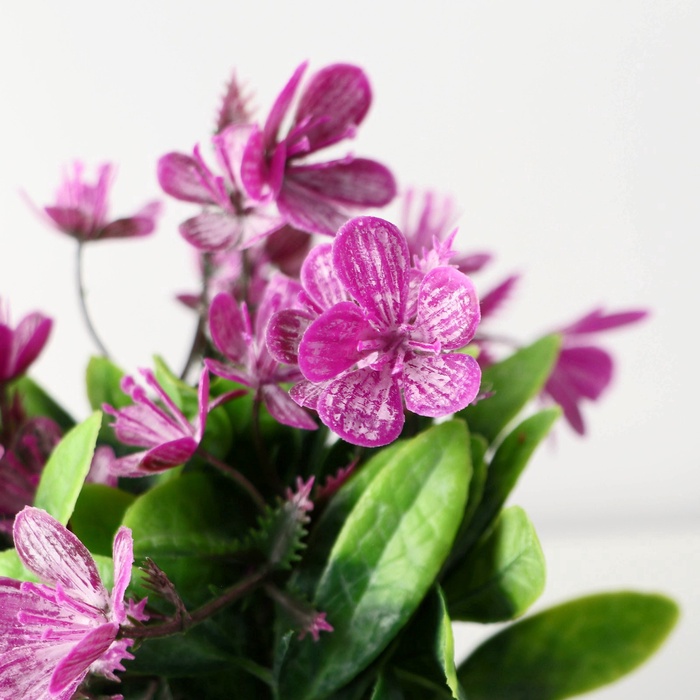 Искусственный цветок в горшке «Рододендрон», 7×12 см, МИКС