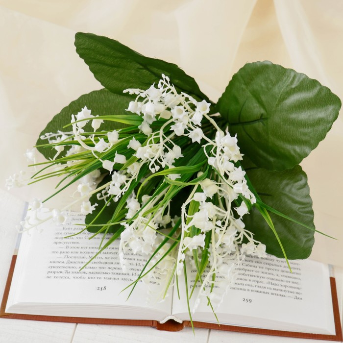 Букет искусственный «Ландыш пышный», h=25 см