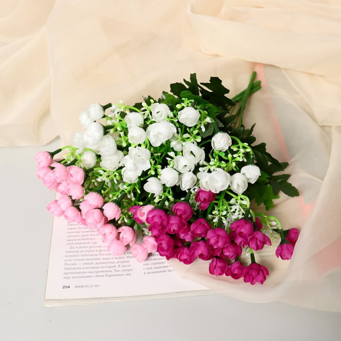 Букет искусственный «Роза Клер галант», h=24 см, МИКС