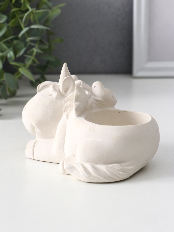 Подставка для мелочей «Единорог», 8×12×9 см, натуральный