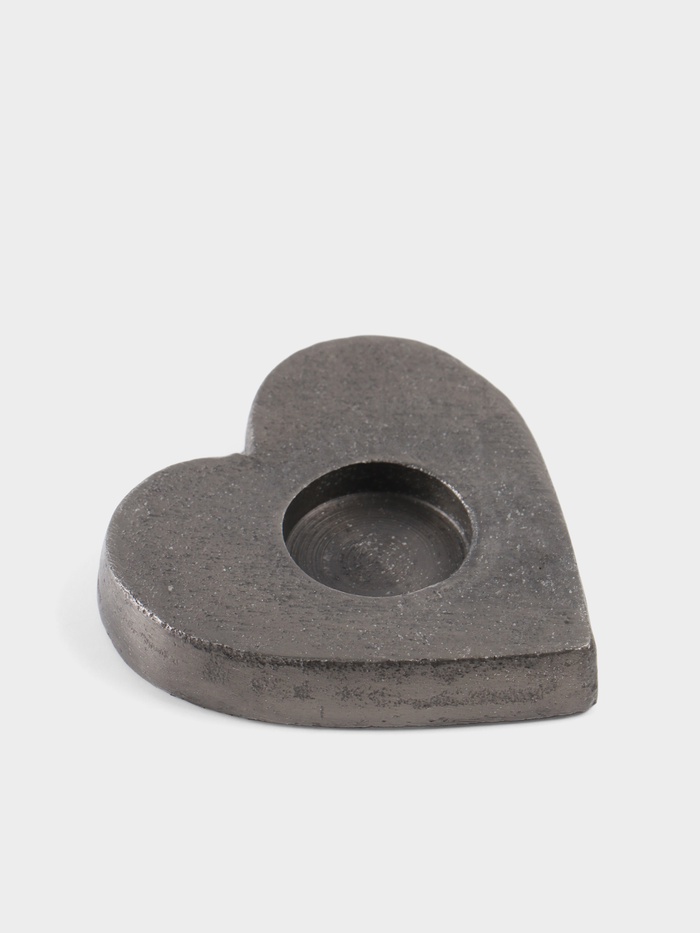 Подсвечник для чайной свечи «Сердце», 11×12×2 см, алюминий