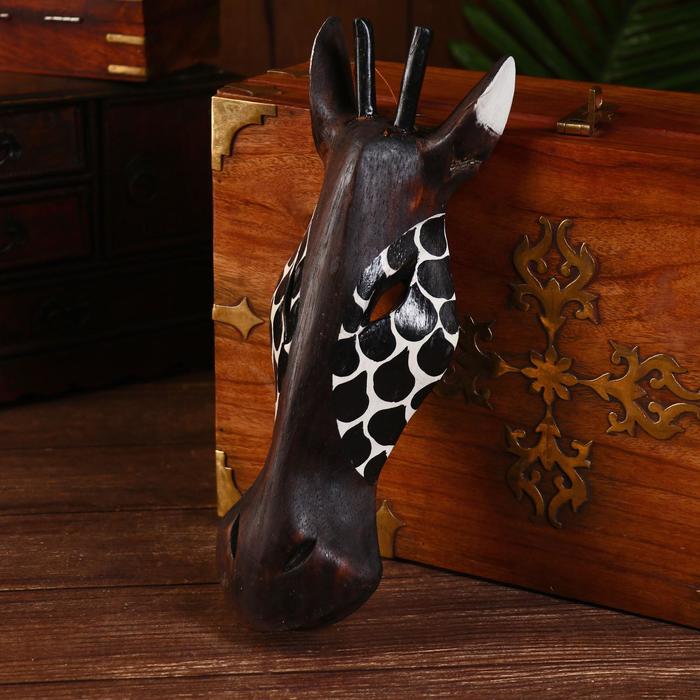 Маска «Жираф», 30×11×4.5 см, дерево