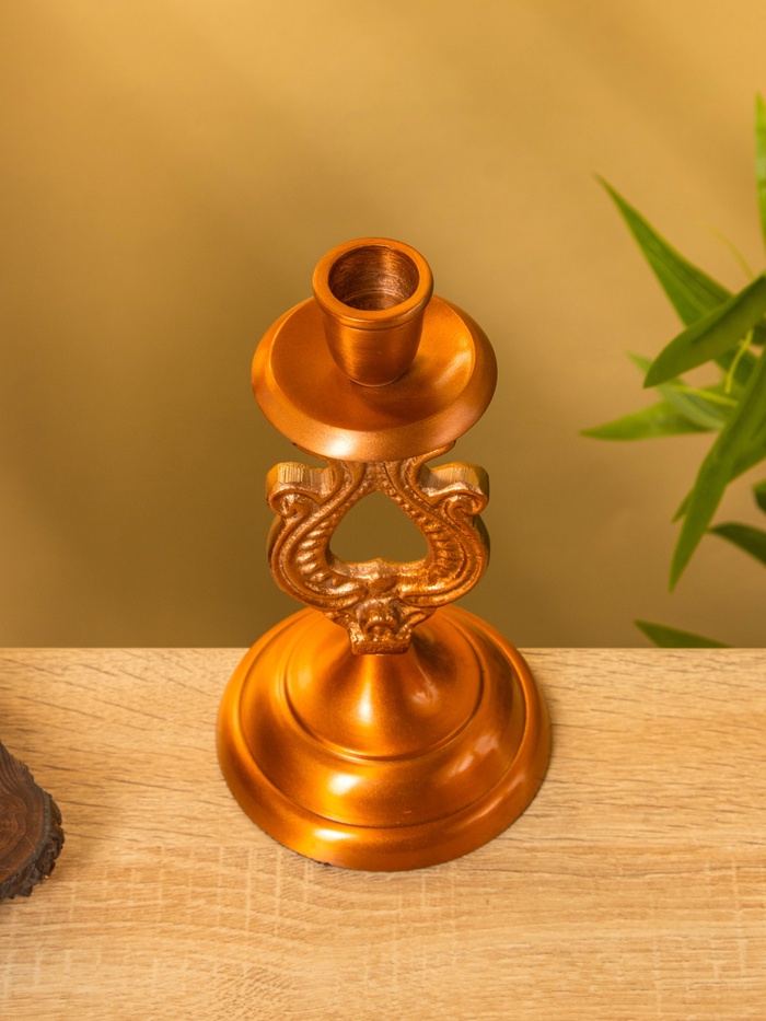 Подсвечник «Нежность», 10×10×18.5 см, алюминий