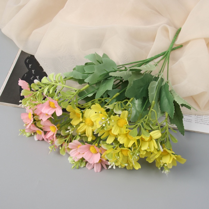 Букет искусственный «Ромашка пиретрум», h=29 см, МИКС