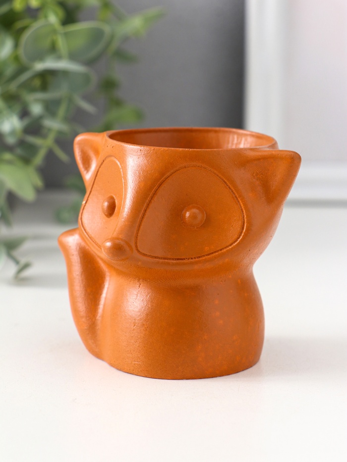 Подставка для мелочей «Лиса», 7×9×7 см, красная глина