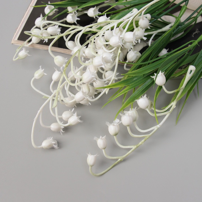 Букет искусственный «Ландыш майский», h=29 см, белый