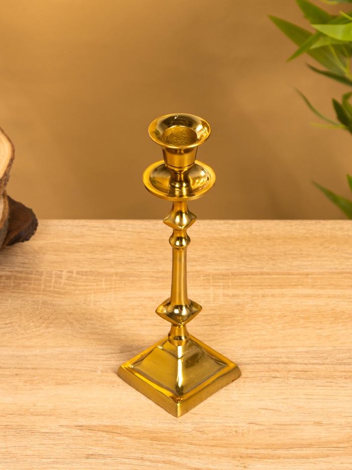 Подсвечник «Космос», на 1 свечу, 7×7×23 см, алюминий