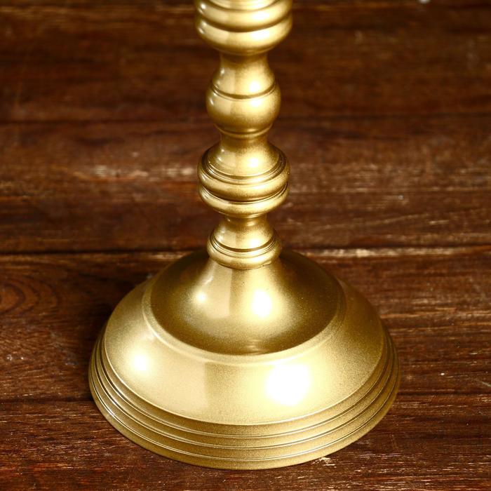 Подсвечник «Анселл», 12×12×28 см, алюминий