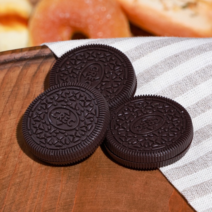 Муляж «Печенье шоколадное», набор 3 шт., 4×4×1.5 см