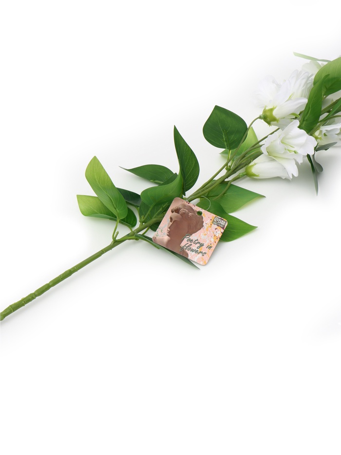 Цветы искусственные «Колокольчик Кампанулла», d=5 см, h=96 см, белые