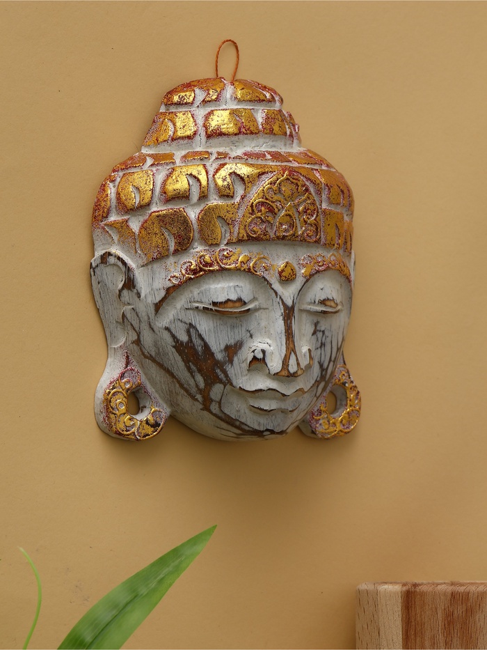 Сувенир «Голова Будды», 15 см, дерево албезия