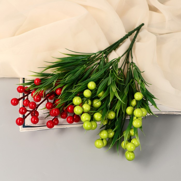 Букет искусственный «Шарики с зеленью», h=34 см, МИКС